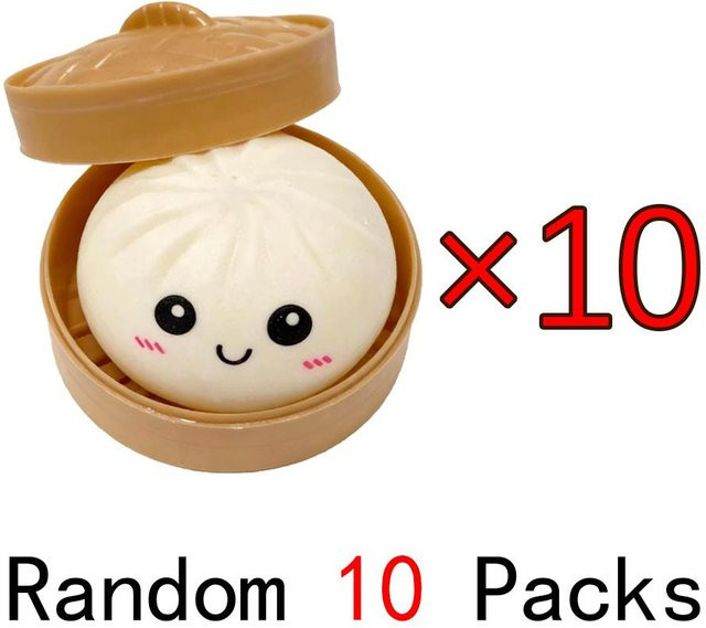 Yiran toy 1 Weißer Imitierter Dumpling Cha siu bao Stressball, Wiederverwendbar, Hoher Rückprall - Bild 1