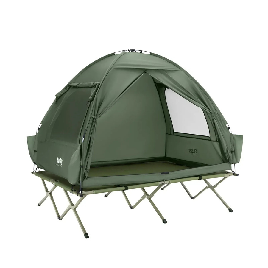 SoBuy 3in1 Campingzelt für 2 Personen in Grün, B/T/H: 193 x 188 x 145 cm - Bild 2