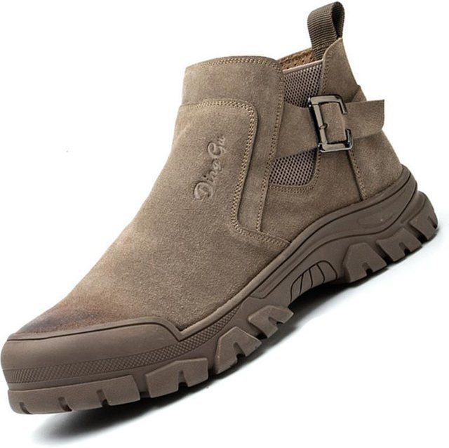 Fashnics Schweißschuhe für Männer als Arbeitssicherheitsstiefel in Braun, Größe 38 - Bild 1