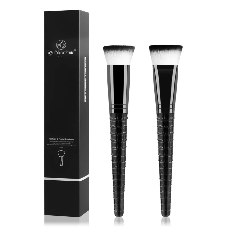 Ronshadow Flachkopf-Foundation-Pinsel, 2 Stück, Unisex - Bild 3