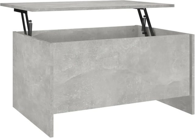 vidaXL Couchtisch modern in Betongrau mit Lift-up-Funktion aus Holzwerkstoff, B: 80 cm, T: 55,5 cm, H: 41,5 cm - Bild 1