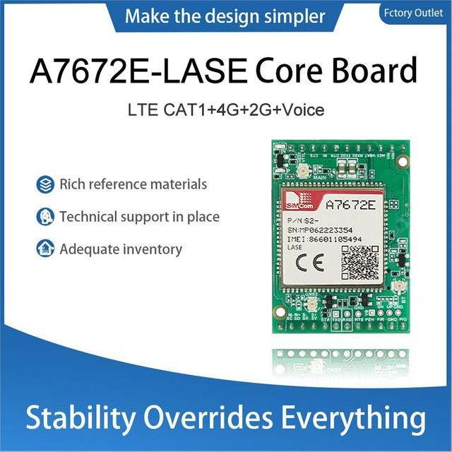 SIMCOM 4G Development Core Board mit Sprachunterstützung in Grün für A7672E-LASE A7672E-FASE A7672SA-LASE A7672SA-FASE A7672G-LABE und A7676E - Bild 1