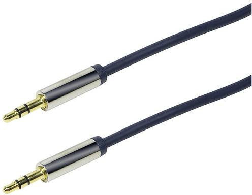 LogiLink CA10050 Klinke Audio Anschlusskabel mit 3,5 mm Jack in Schwarz matt, Länge: 0,5 m - Bild 1