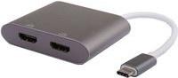 Microconnect USB-Grafikadapter USB-C auf HDMI in Schwarz (USB3.1CHDMIX2) - Bild 1