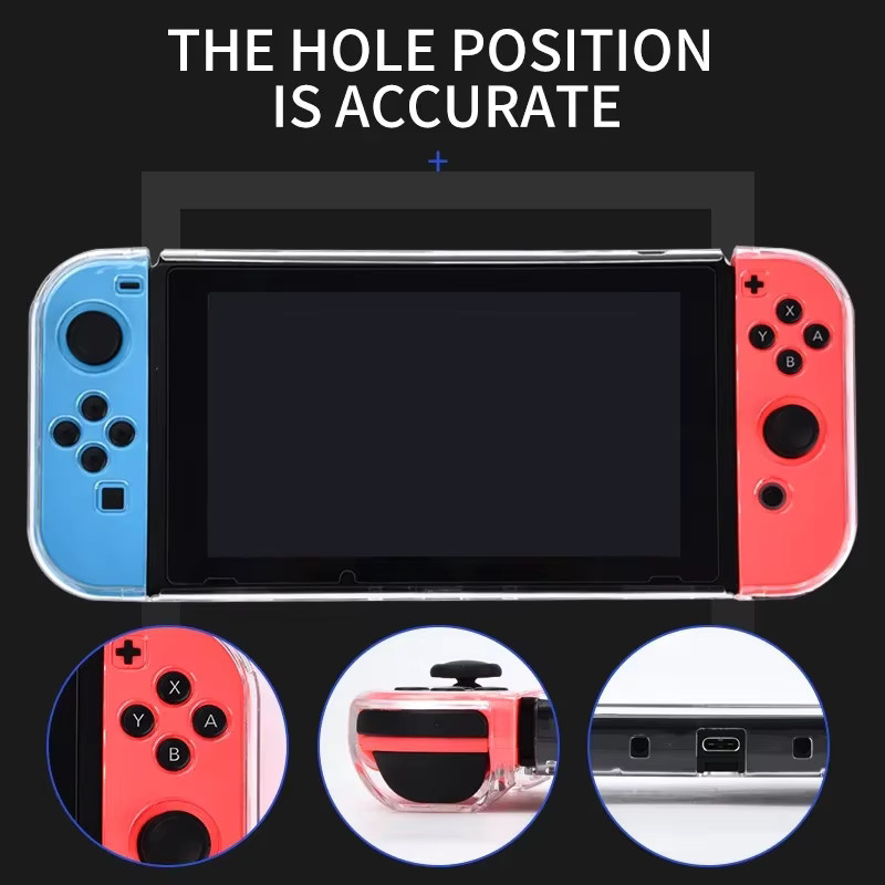 DATA FROG Transparente Hard Shell Schutzhülle kompatibel mit Nintendo Switch - Bild 3