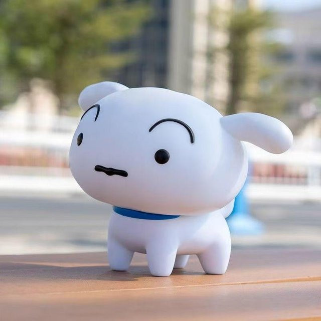 Crayon Shin-chan Figur Sparschwein, Puppe, Weiß, Kunststoff - Bild 1