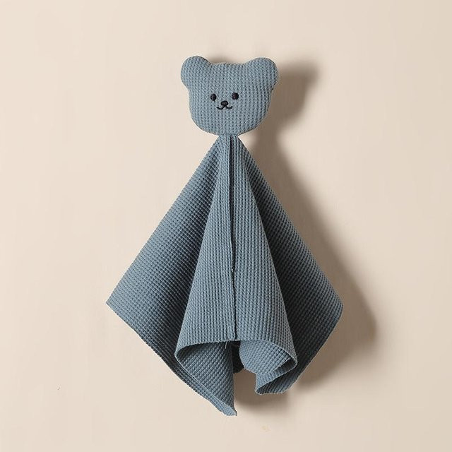 Binchi Keji Travel Baby Steppdecke aus Baumwolle mit Cartoon Tier Motiv in Blau - Bild 1