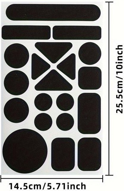 SZwatch Reparaturflicken für Daunenjacken aus Nylon in Schwarz mit Kleberückseite - Bild 1