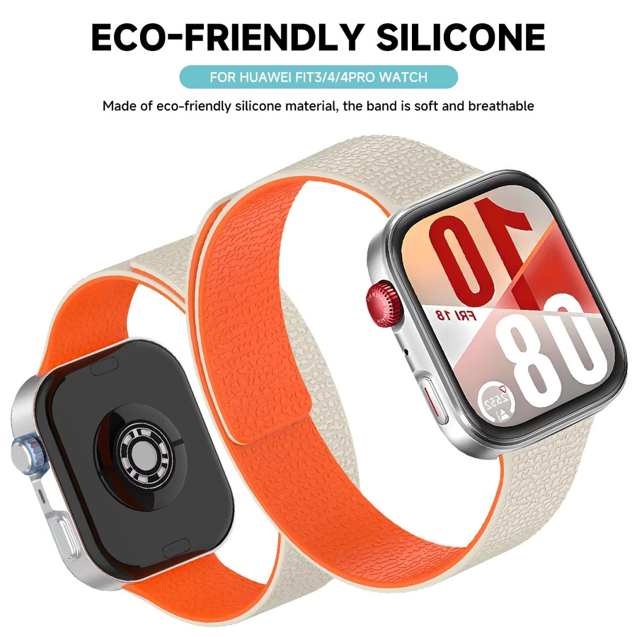 FancyWrist Uhrenarmband Silikon, Magnetische Schleife, Huawei Uhr Fit 4 Pro, Fit 3, Fit 4 - Bild 2