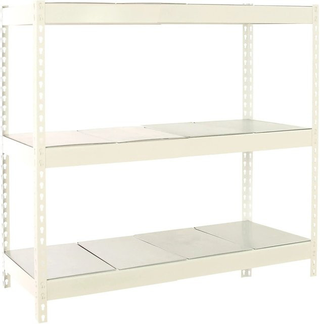 PROREGAL Schwerlastregal Mid Metal Yeti Weiß H x B x T: 150 x 120 x 60 cm - Bild 1