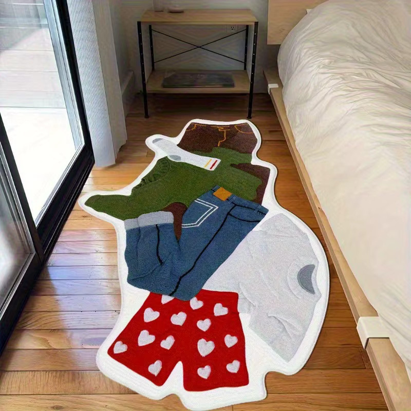 VIKAMA Dekorativer Teppich mit abstraktem Design in Multicolour für Wohnzimmer und Schlafzimmer - Bild 3