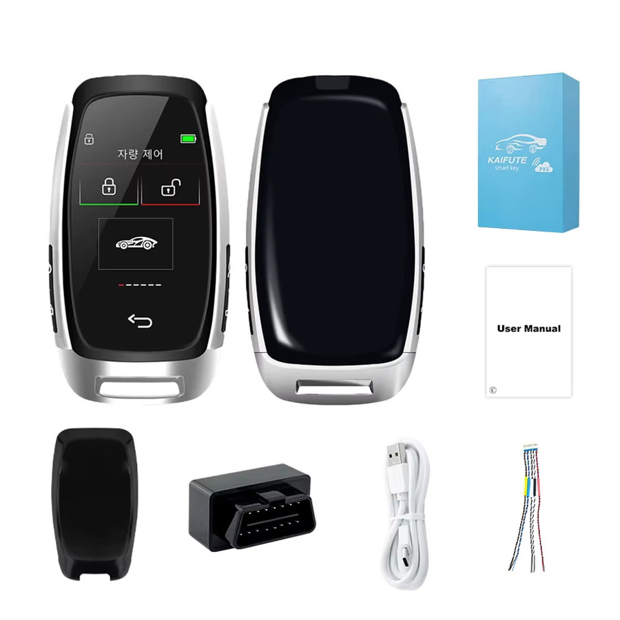 YIQIXIN Universal Smart LCD Autoschlüssel CF920 mit Keyless Go und Remote Funktion in Schwarz für Audi, Ford, Mazda, Toyota und Porsche - Bild 3
