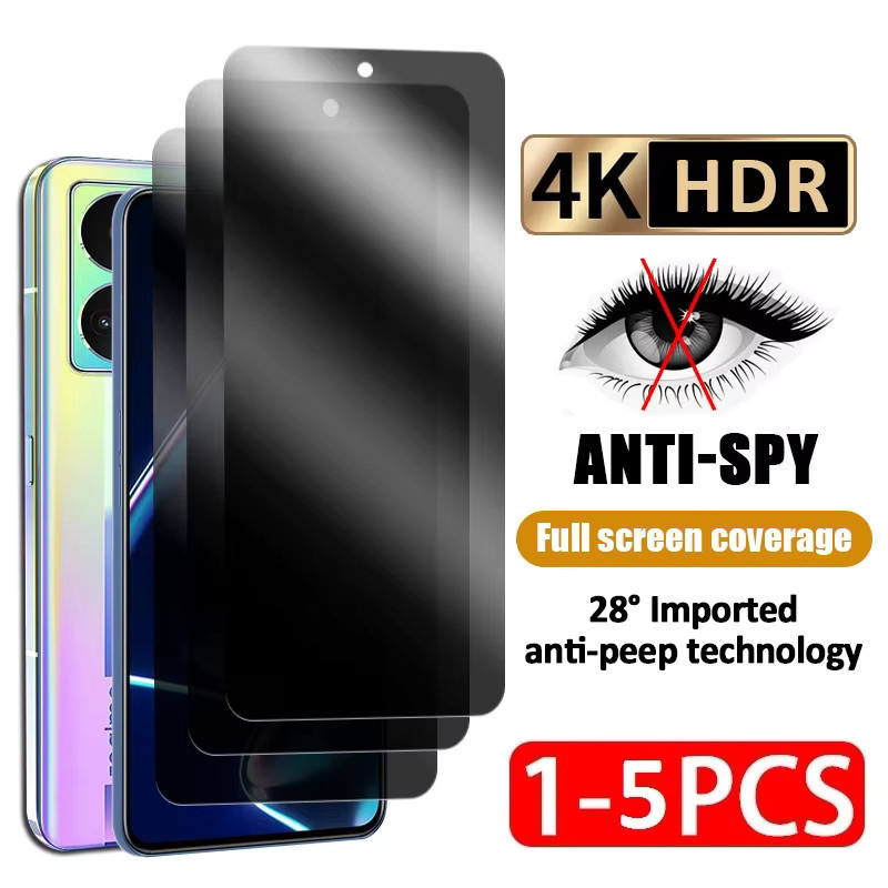 Sichtschutz Panzerglas aus gehärtetem Glas für Xiaomi Redmi 7 Y3 9C 9A NFC 9I 9AT A1 Plus Note 7 S Pro Anti-Spy - Bild 2
