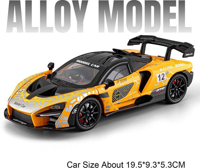 Linyi toy car McLaren Senna Sportwagen Modell, 1:24, mit Licht und Sound, ab 14 Jahren - Bild 1