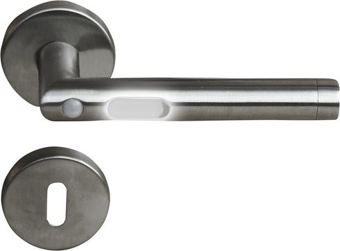 ALPERTEC Rosettengarnitur MoveLight II aus Edelstahl in Silber matt - Bild 1