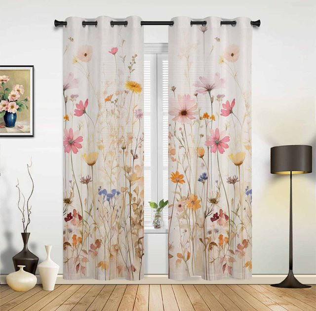 Boho Stammes Totem Fenstervorhang von Binchi Outdoor Equipment in Multicolour, Breite: 135 cm, Höhe: 60 cm - Bild 1