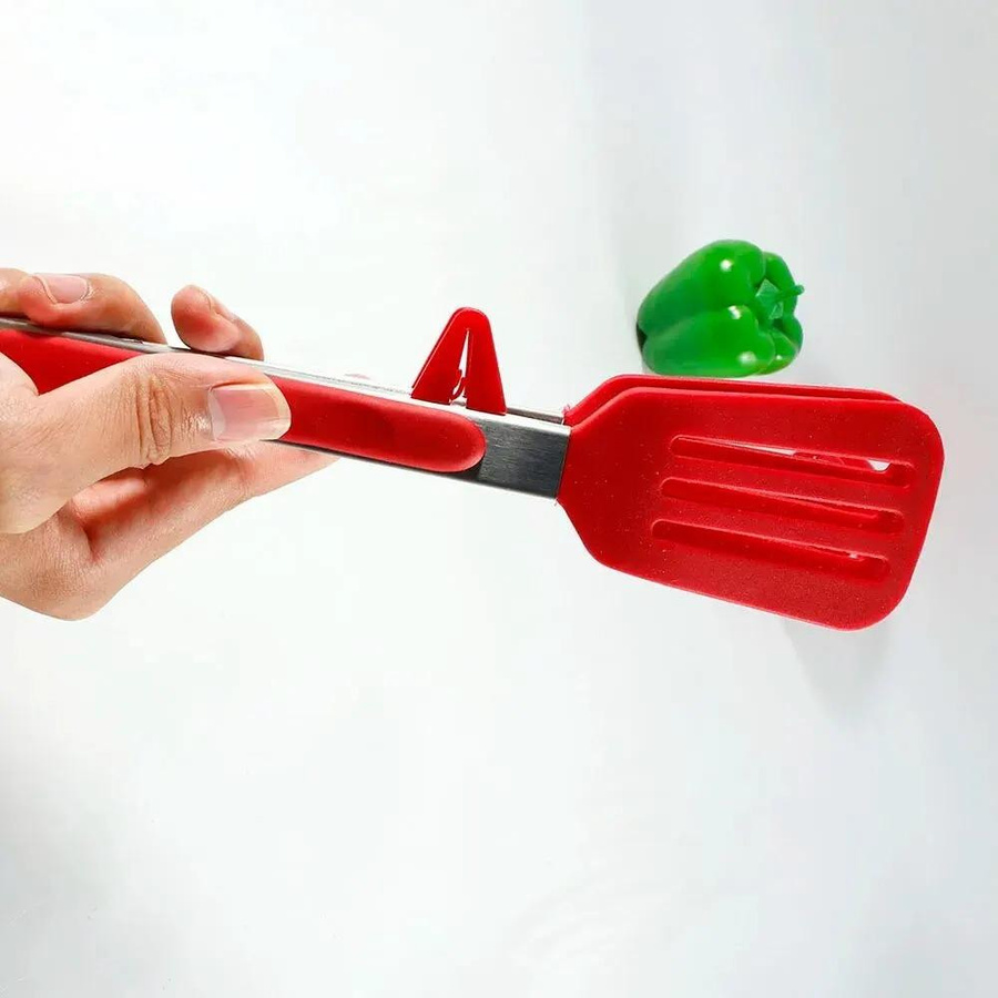 SEEQS Silikon Lebensmittel Clip in Rot mit Halterung, hitzebeständiger Grill Clip für die Küche - Bild 3