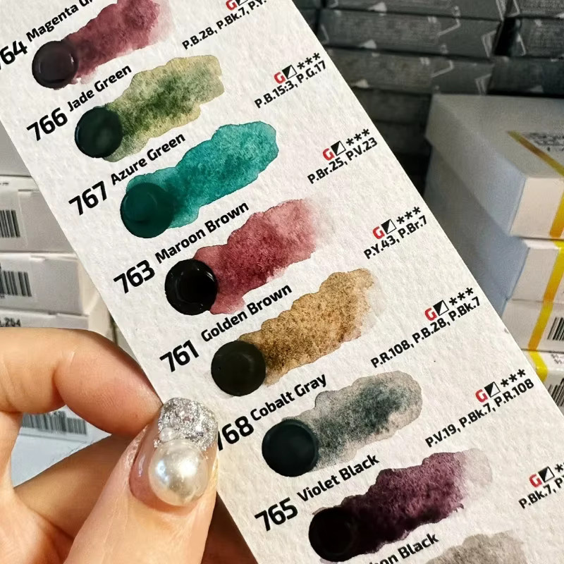 Master Aquarellfarben für Künstler und Schüler, 10 Farben in der Tube, Pink und Multicolour, 10 ml pro Tube - Bild 2