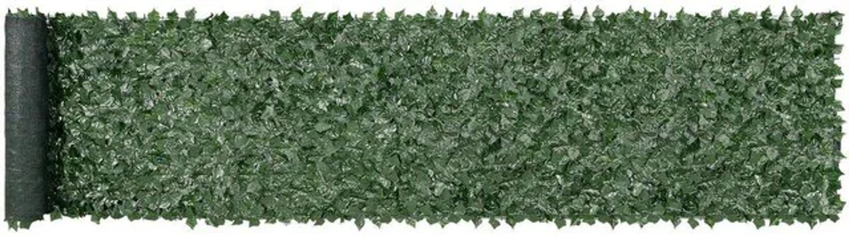 Buying Solutions, MB Künstlicher Efeu Sichtschutzzaun in Grün, Wandverkleidung aus Kunststoff und Textil mit Blattwerk, B: 5 m, H: 1 m - Bild 1