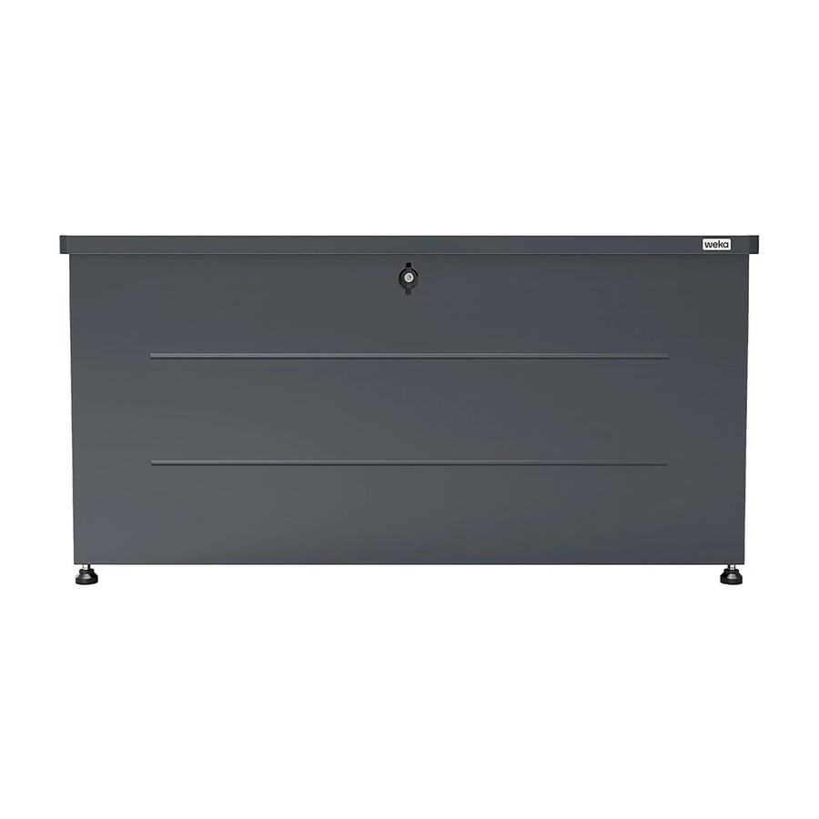 Weka Metall-Terrassenbox Gary 220 in Anthrazit, B/T/H: 115 x 50 x 59 cm - Bild 2