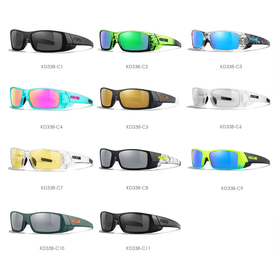 KDEAM Sonnenbrille, Herren, quadratisch, Vollrand, Kunststoff, polarisiert - Bild 4
