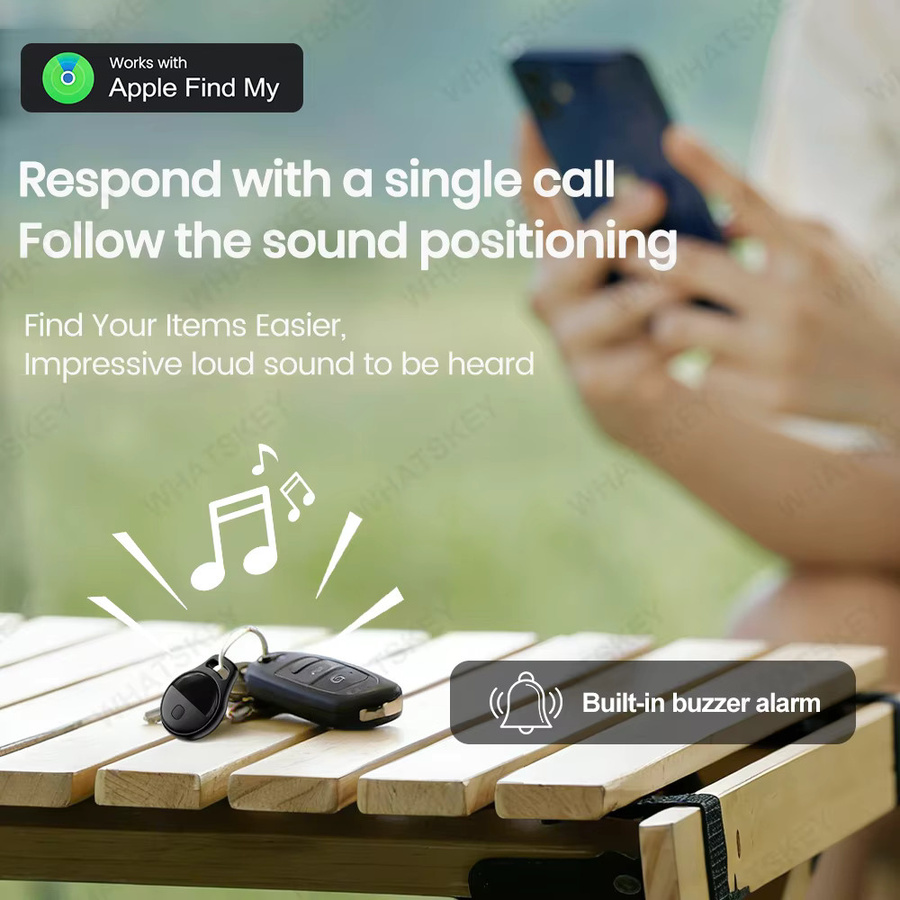 Peocke Mini Anti-Lost Tracker GPS Locator mit iOS Find My App Unterstützung in Weiß - Bild 3