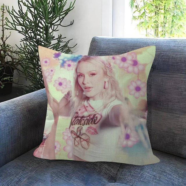 JMG Clothing Kissenbezug Zara Larsson Mitternachtssonne, zweiseitig bedruckt, Kurzer Plüsch, B/B/H: 50 x 50 x 0 cm, Multicolour - Bild 1