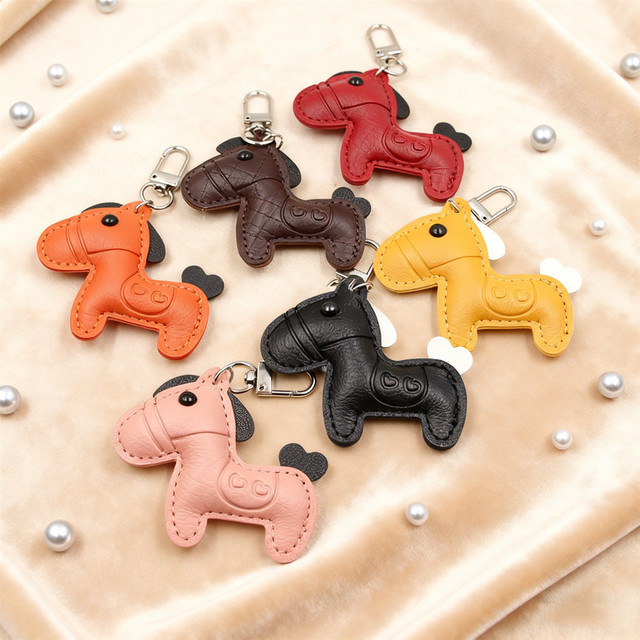 HUAHUA Schlüsselanhänger Pferde, PU-Leder, Unisex - Bild 1