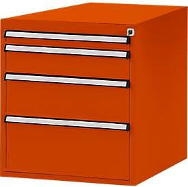Manuflex Schubladen-Unterbau in Orange für T 1000 mm - Bild 1