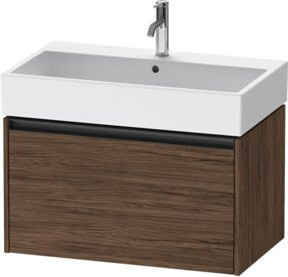 Duravit Waschtischunterschrank Ketho.2 in Nussbaum dunkel mit 1 Auszug, wandhängend, B: 78,4 cm, T: 46 cm, H: 44 cm - Bild 1