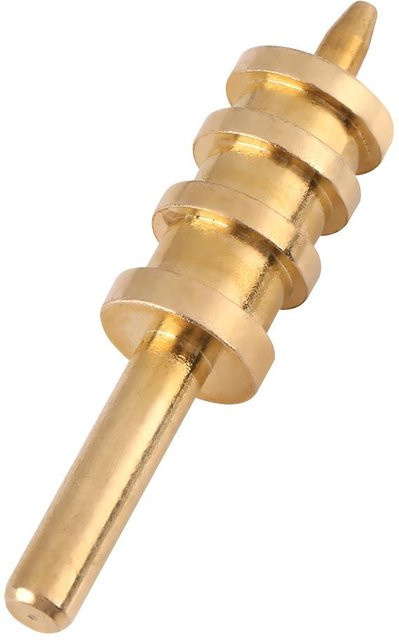 Igeteck Elektrisches Lederkanten-Bügeleisen mit Messingkopf für das Hot Process Kantenversiegeln in Beige und Gold - Bild 1