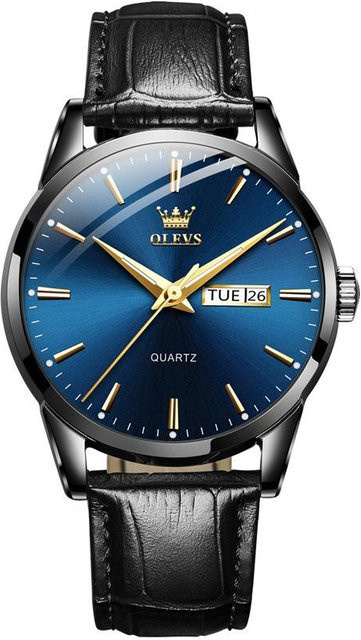 OLEVS Armbanduhr, Quarz, Edelstahl, Grau, Damen - Bild 1