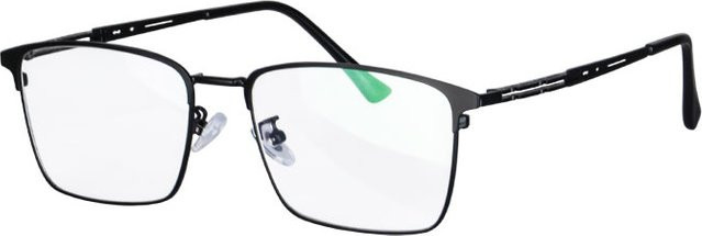 SHINU Progressive Multifokalbrille, Titan, Vollrand, rectangular, black - Bild 1