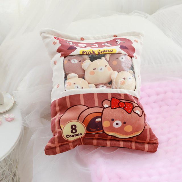 Wucifang Bags Niedliche Tiere Pudding Plüschtiere, 8-teiliges Set, Bunt - Bild 1