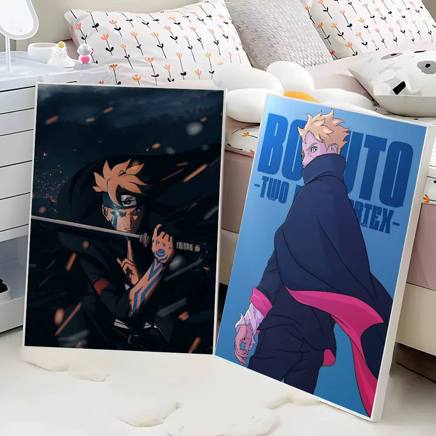 Vintage Anime Wandkunst Poster Boruto Uzumaki aus Papier, Mehrfarbig, 15 x 15 cm - Bild 4