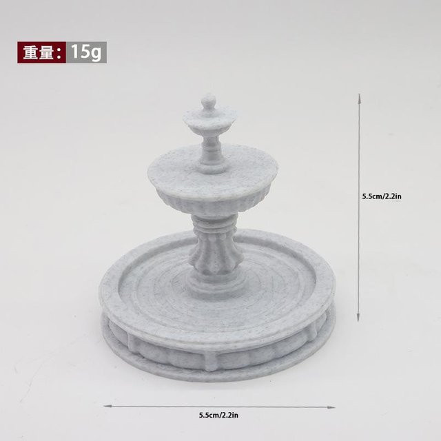 Yiran toy 1 Puppenhaus Brunnen Europäischer Stil Gartenornament 1-teiliges Set - Bild 1