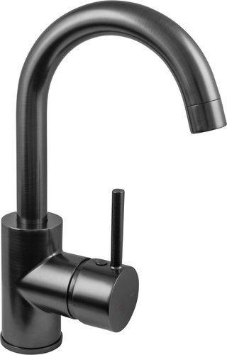 WELLWATER Armatur VICENZA Einhebelmischer in Grau mit Pop-up-Abfluss und Wassersparfunktion - Bild 1