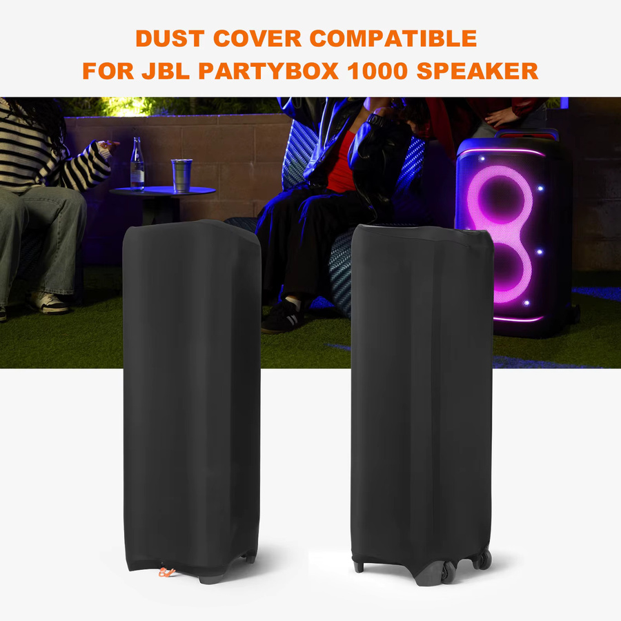 APWIKOGER Staubschutzhülle und Aufbewahrungstasche für JBL Partybox 1000/720/710/520/320/310/120 inklusive Mikrofontasche, wasserdicht, Schwarz - Bild 3