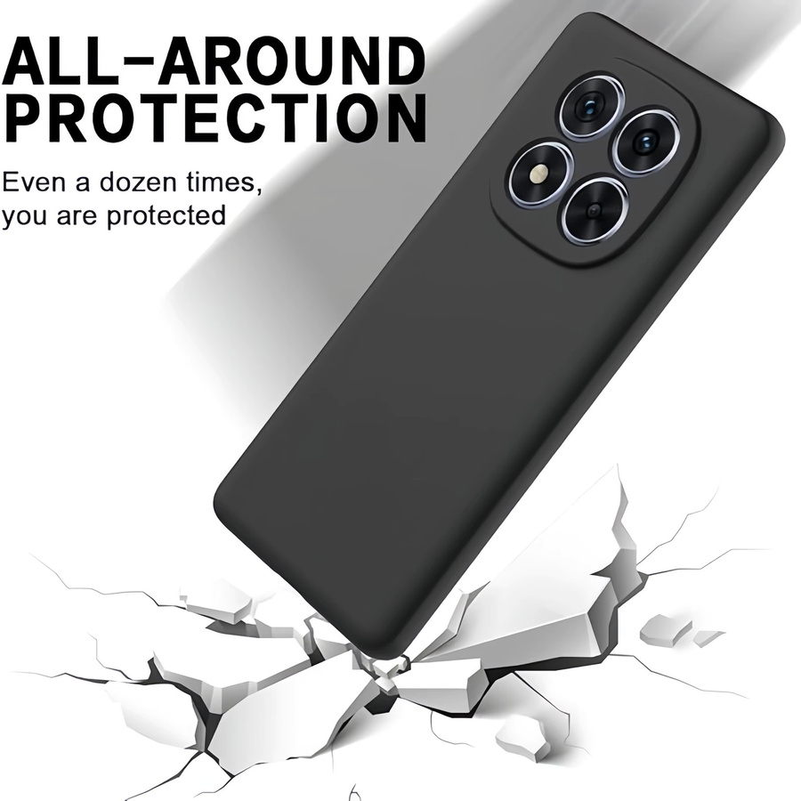 Stoßfeste Schutzhülle aus Flüssigsilikon für Xiaomi Redmi 15 14 13 Pro Plus 5G/4G in Schwarz - Bild 4