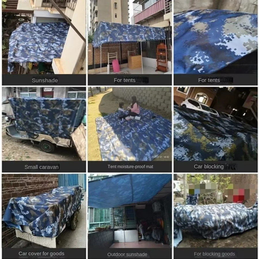 Wasserdichte Oxford-Plane als Regenschutz und Baldachin in Papageienfarben aus Polyester - Bild 3