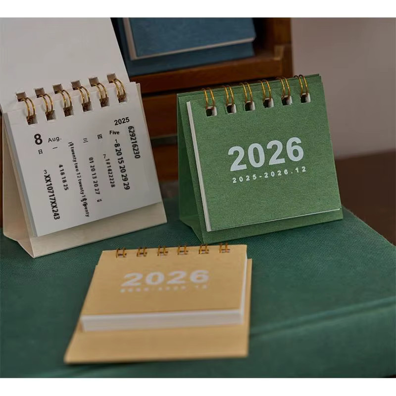 SD&HI Mini-Tischkalender 2026 in Blau, kreativer Spulenkalender als Wochen- und Tagesplaner zum Aufstellen - Bild 2
