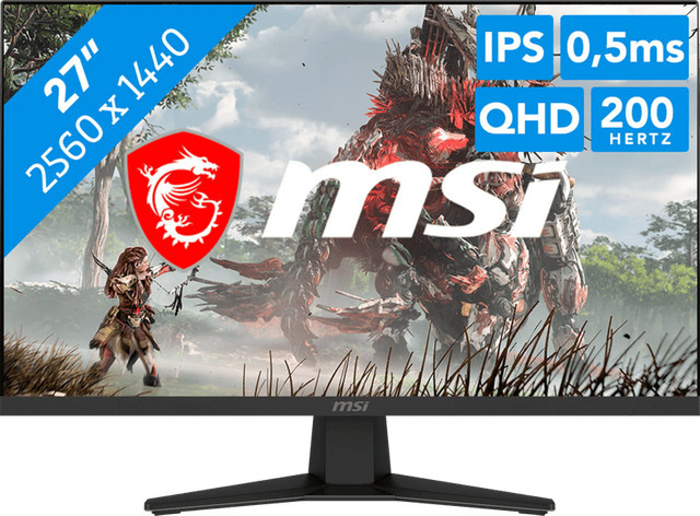 MSI MAG 274QFDE E20 Gaming Monitor mit 27 Zoll QHD 1440p IPS Display in Schwarz - Bild 1
