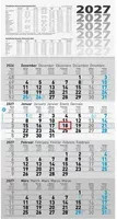 Wandkalender 2027 Glocken in Blau, Grau und Multicolour - Bild 1