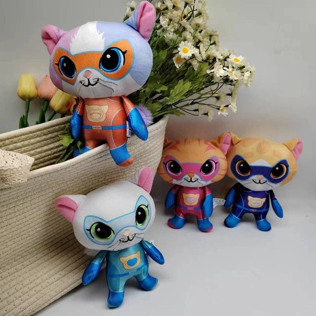 Potdemiel Super Kitties Plüschpuppe, Blau, Grün, Gelb, Bunt - Bild 1