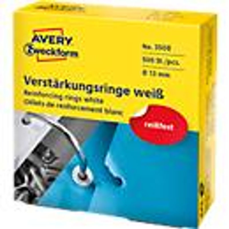 Avery Zweckform Lochverstärkungsringe aus Kunststoff in Weiß - Bild 3