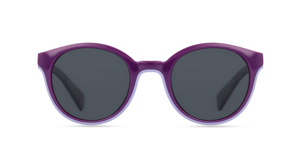 Polaroid PLD 8040/S Sonnenbrille Panto, Vollrand, Kunststoff, Unisex, lila, grau - Bild 1