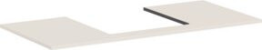 Hansgrohe Konsole Xilesa E mit Ausschnitt, sandbeige matt, B: 118,0 cm, T: 55,0 cm - Bild 1