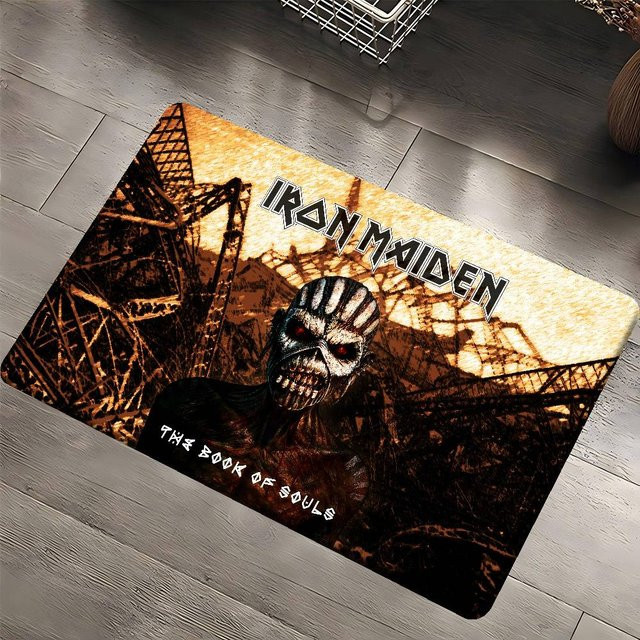 Karpetti Raummatte Iron Maiden mit Streifenmuster, rutschfest und waschbar, B/B: 80 x 120 cm, Mehrfarbig - Bild 1
