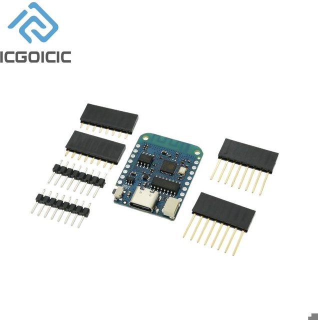 D1 Mini V4.0 ESP8266 WiFi Development Board Modul mit Typ-C USB Schnittstelle, 4 MB Flash, Blau - Bild 1