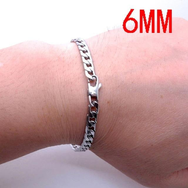YIRAN Jewelry Armband Edelstahl, Panzerkette, Schwarz, Unisex, Vintage - Bild 1